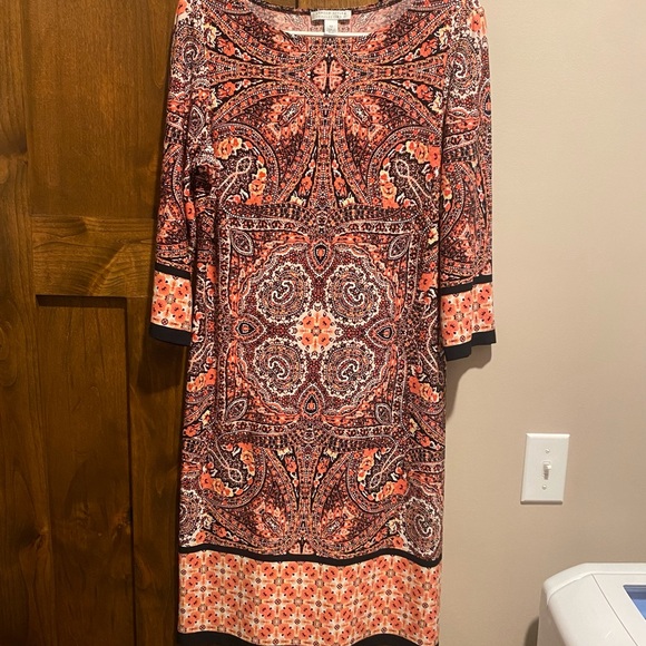 Orange and black dress - Picture 1 of 5